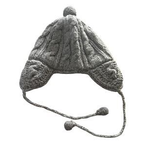 Earth Ragz Men's One Size 100% Wool Grey Winter Beanie Hat